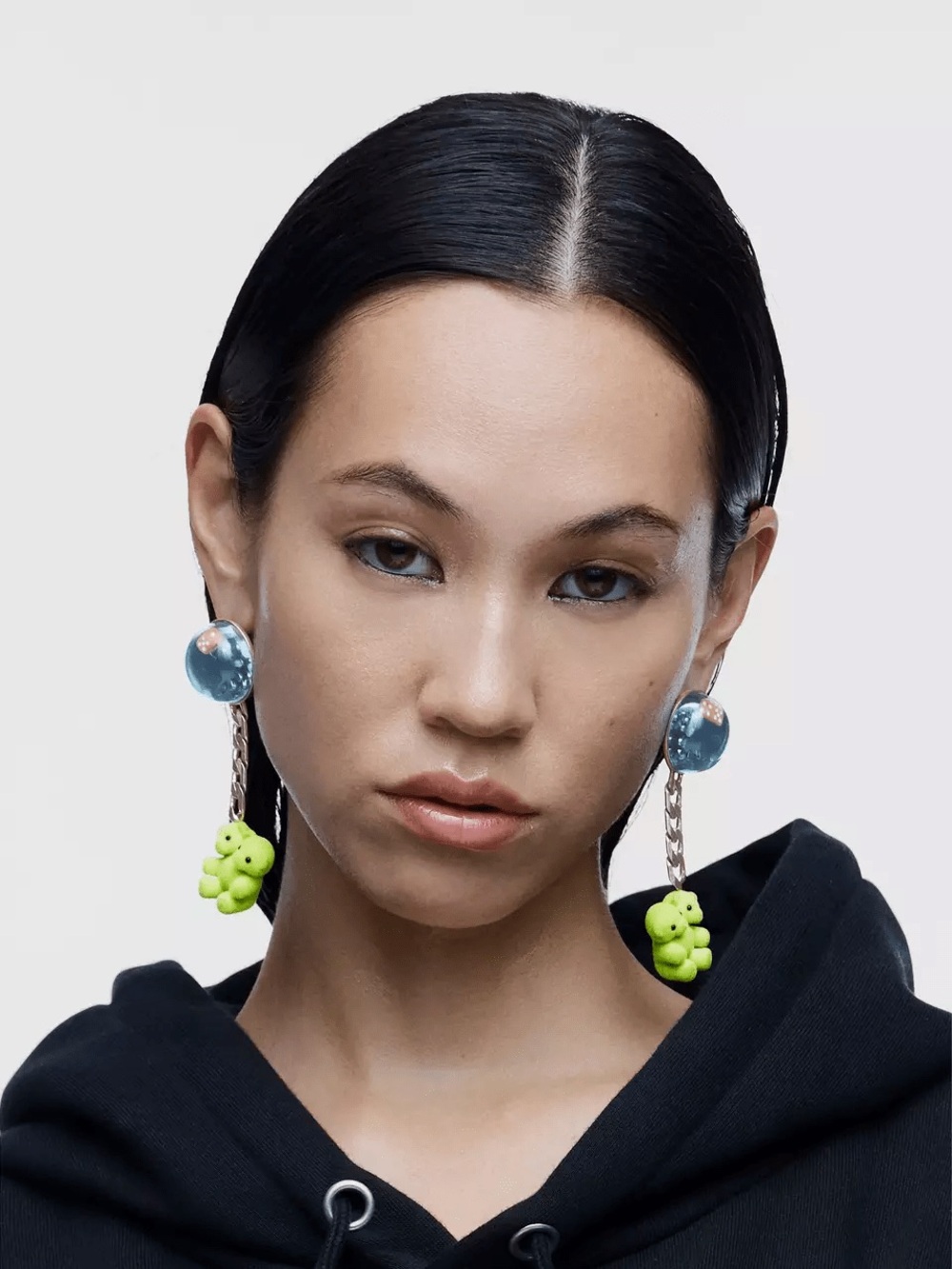 Heaven By Marc Jacobs x Kiko Kostadinov Bear Earrings Green NWT